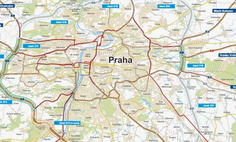 Названо найбільш завантажені дороги в Празі