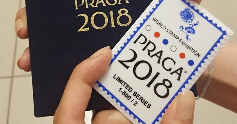 PRAGA 2018: поштові марки з порцеляни
